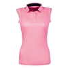 HKM Neon Coral Sleeveless Polo - Ladies